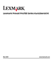 Lexmark Pro700 Serie Kurzübersicht