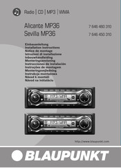 Blaupunkt Sevilla MP36 Einbauanleitung