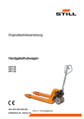 Still HPT-30 Anwenderhandbuch- Originalbetriebsanleitung