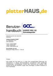 GCC Expert Pro 132 Benutzerhandbuch