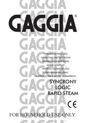 Gaggia Sup020R Gebrauchsanweisung