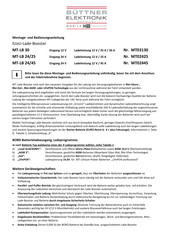 Buttner Elektronik MT-LB 24/25 Montage- Und Bedienungsanleitung