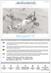 Eduard Limited edition FLYBOYS Nieuport 17 Bauanleitung