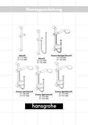 HANSGROHE Croma 1jet/Unica'S 27 756 000 Montageanleitung