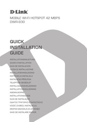 D-Link DWR-830 Rev.A Installationsanleitung