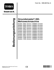 Toro Groundsmaster-360 31228 Bedienungsanleitung