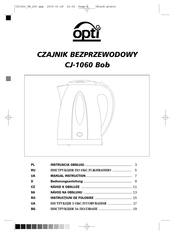 OPTi CJ-1060 Bob Bedienungsanleitung