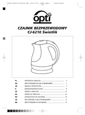 OPTi CJ-6210 Swietlik Bedienungsanleitung