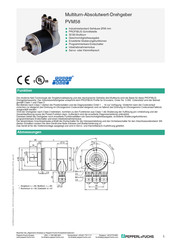 Pepperl+Fuchs PVM58 Beipackzettel