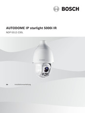 Bosch AUTODOME IP starlight 5000i IR Installationsanleitung