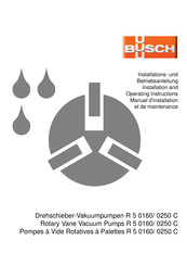 Busch R 5 0160/ 0250 D Betriebsanleitung