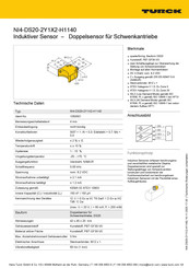 Turck NI4-DS20-2Y1X2-H1140 Betriebsanleitung