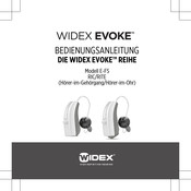 Widex EVOKE E-FS RITE Bedienungsanleitung
