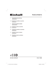 EINHELL TE-AC 270/50/10 Originalbetriebsanleitung
