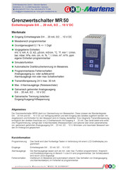 GHM-Martens MR 50 Handbuch