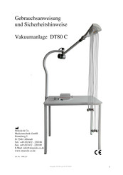 Strässle DT80 C Gebrauchsanweisung Und Sicherheitshinweise