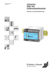 Endress+Hauser silometer FMC 423 Montage- Und Betriebsanleitung