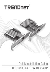 TRENDnet TEG-10GECSFP Kurzanleitung