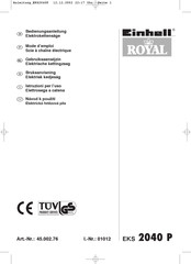 Einhell Royal EKS 2040 P Bedienungsanleitung