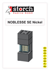 Storch Kamine NOBLESSE SE Nickel Bedienungsanleitung