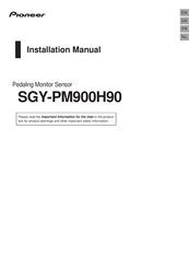 Pioneer SGY-PM900H90 Installationsanleitung