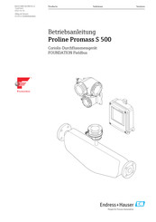 Endress+Hauser Proline Promass S 500 Betriebsanleitung