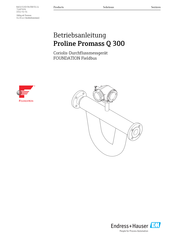 Endress+Hauser Proline Promass Q 300 Betriebsanleitung