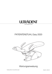 Ultradent PATIENTENSTUHL Easy 2020 Wartungsanweisung