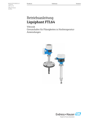 Endress+Hauser Liquiphant FTL64 Betriebsanleitung