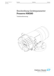 Endress+Hauser Proservo NMS80 Betriebsanleitung