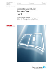 Endress+Hauser Promass 500 HART Anleitung