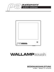 audiophony WALLAMP touch Bedienungsanleitung