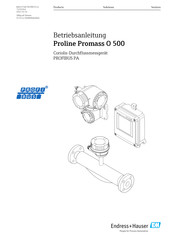 Endress+Hauser Proline Promass O 500 Betriebsanleitung
