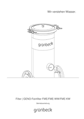 Grunbeck FME 80 Betriebsanleitung