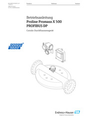 Endress+Hauser Proline Promass X 500 Betriebsanleitung