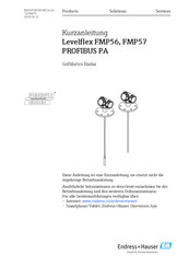 Endress+Hauser Levelflex FMP56 PROFIBUS PA Kurzanleitung
