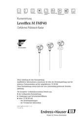 Endress+Hauser Levelflex M FMP40 FOUNDATION Fieldbus Kurzanleitung