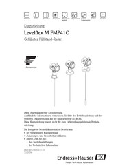 Endress+Hauser Levelflex M FMP41C Kurzanleitung