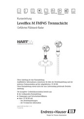 Endress+Hauser Levelflex M FMP45 Kurzanleitung