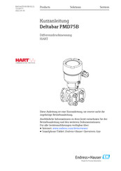 Endress+Hauser Deltabar PMD75B Kurzanleitung