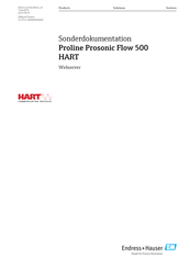 Endress+Hauser Proline Prosonic Flow 500 HART Anleitung