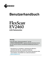 Eizo FlexScan EV2460 Benutzerhandbuch