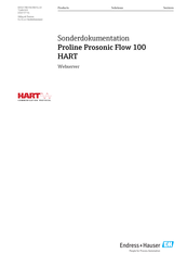 Endress+Hauser Proline Prosonic Flow 100 HART Anleitung