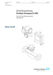 Endress+Hauser Proline Promass E 500 Betriebsanleitung