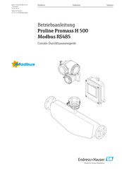 Endress+Hauser Proline Promag H 500 Betriebsanleitung