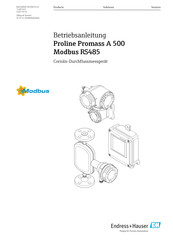 Endress+Hauser Proline Promass A 500 Betriebsanleitung