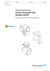 Endress+Hauser Proline Promag H 500 Betriebsanleitung