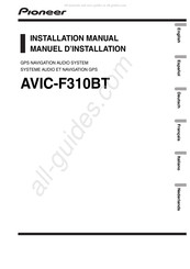 Pioneer AVIC-F310BT Installationsanleitung