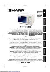 Sharp r-875 Bedienungsanleitung Mit Kochbuch