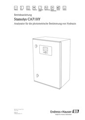 Endress+Hauser Stamolys CA71HY Betriebsanleitung